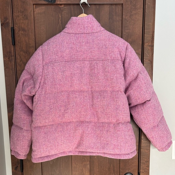 NWT Madhappy X Harris Tweed Puffer Jacket Violet SZ M Unisex 100% Wool Duck Down - Picture 3 of 8